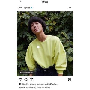 Agolde 3/4 sleeve sweatshirt